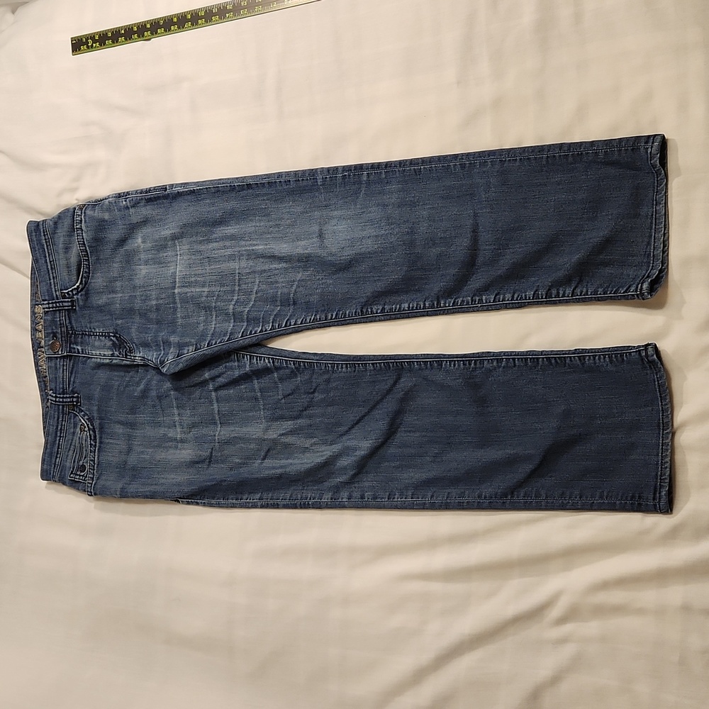 Mavi jeans Zac mid rise straight leg men's 34x32 mild wash blue
